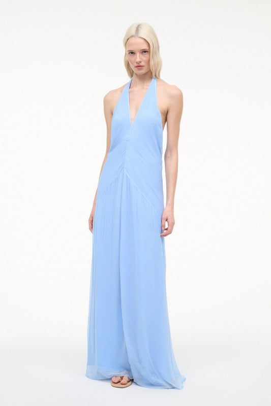 STAUD | Luma Dress Clear Blue