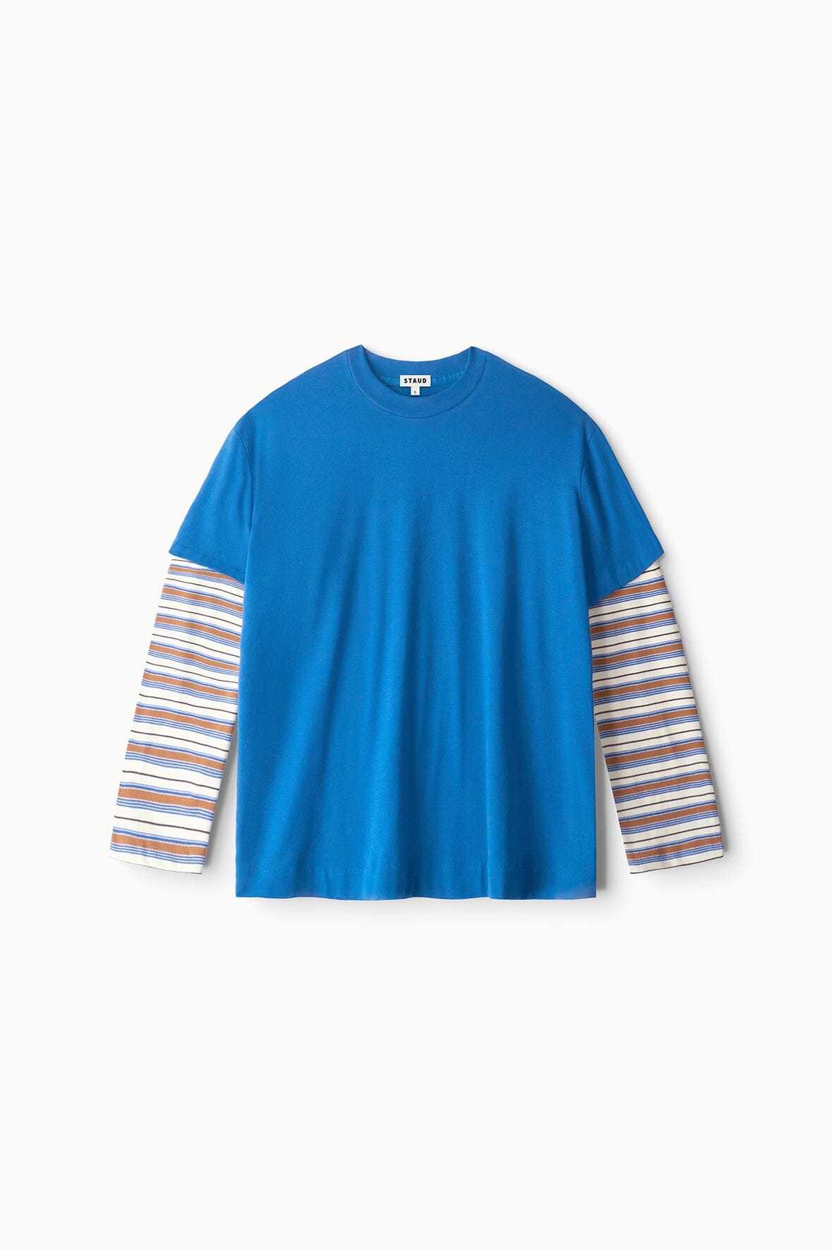 STAUD | William Tee Blue Mojave Stripe