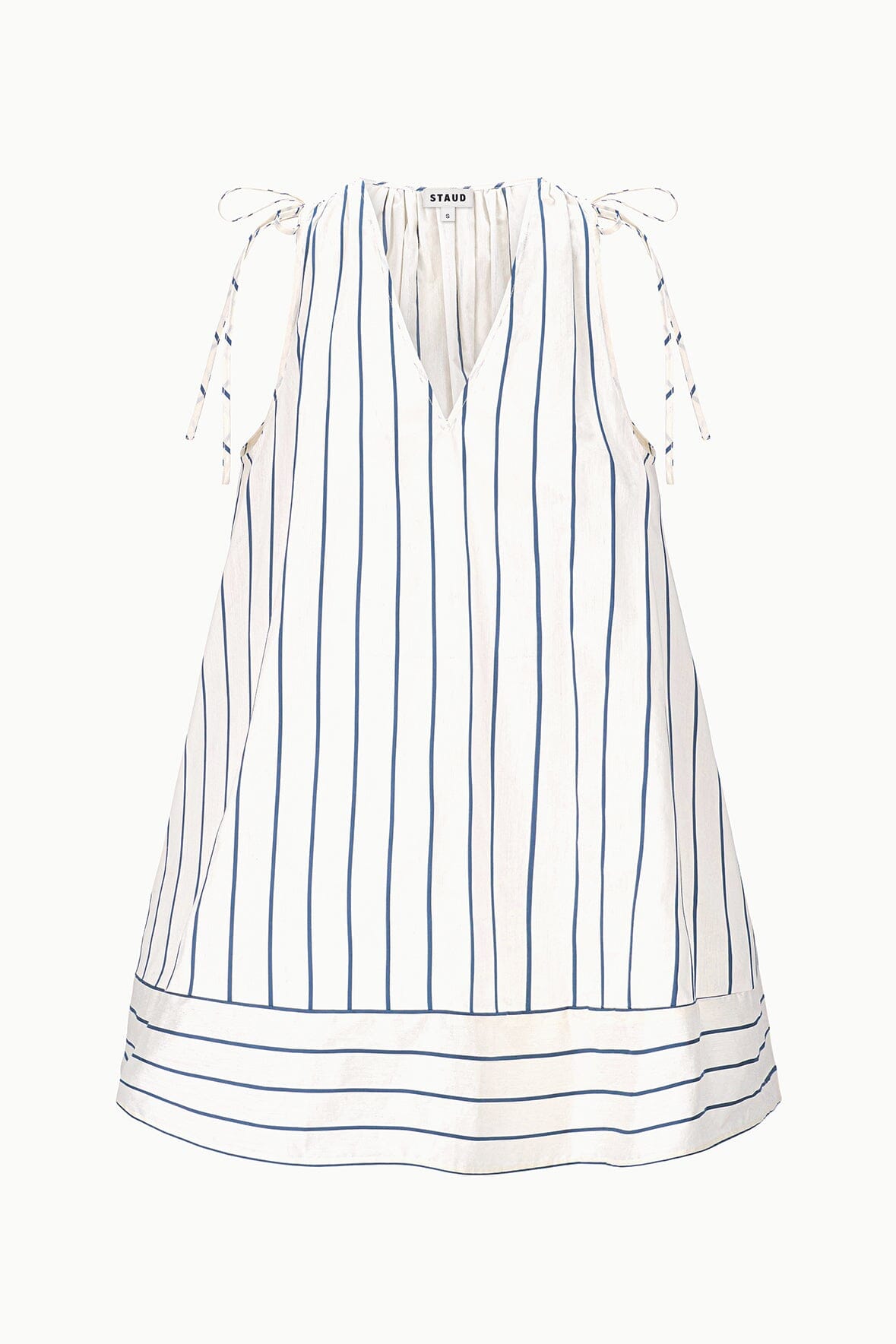 STAUD | Elena Dress Ecru Stripe