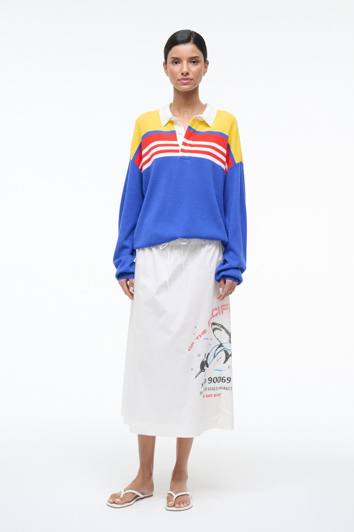 STAUD | Sail Top Royal Multi Stripe