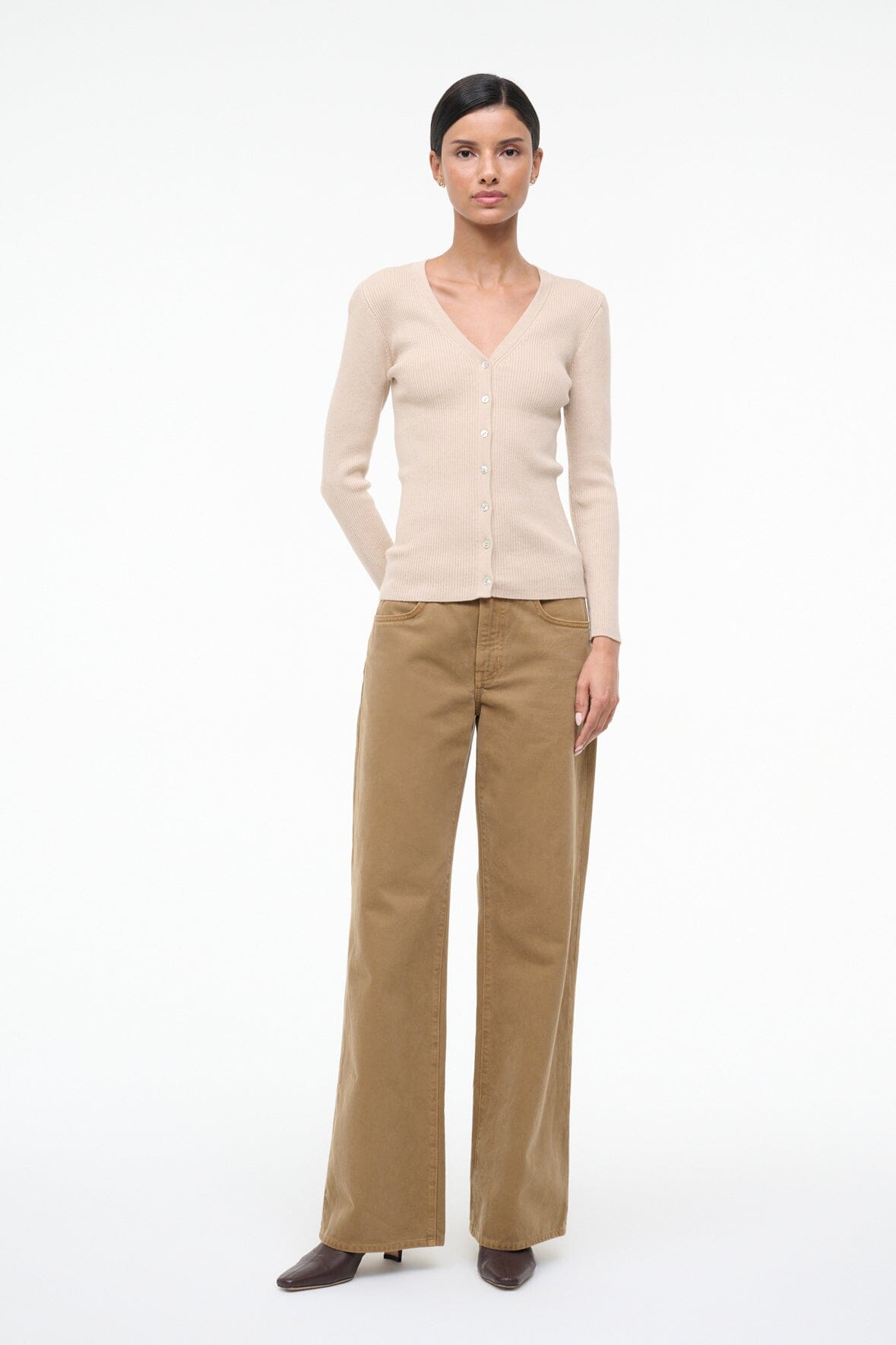 STAUD | Cargo Sweater Fawn