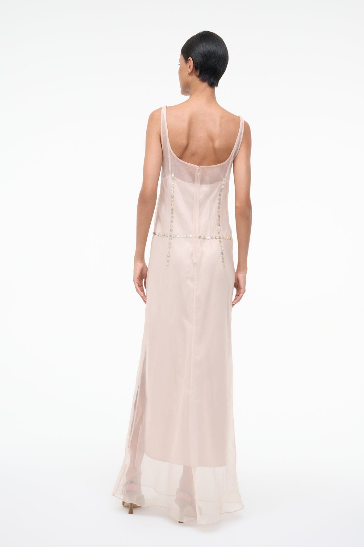 STAUD | Greta Silk Dress Fawn