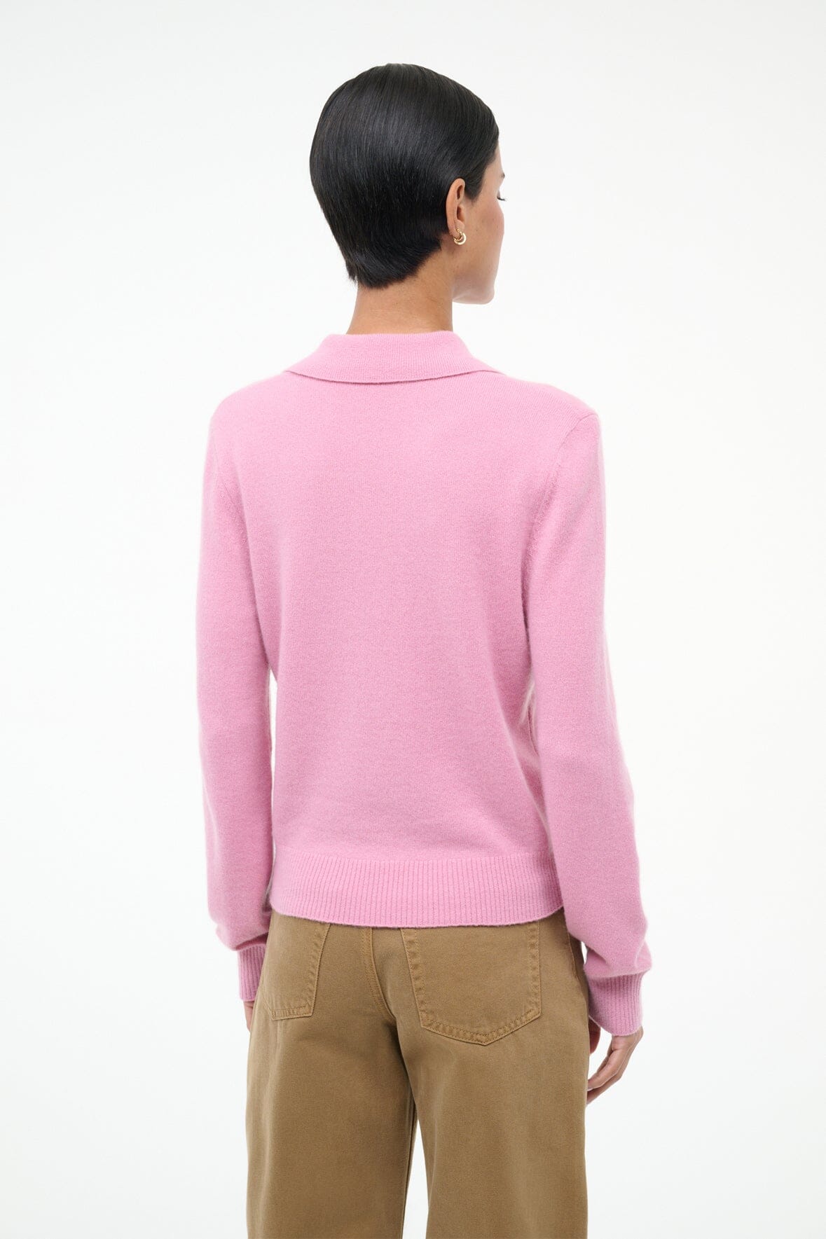 STAUD | Gemma Cashmere Sweater Papaya