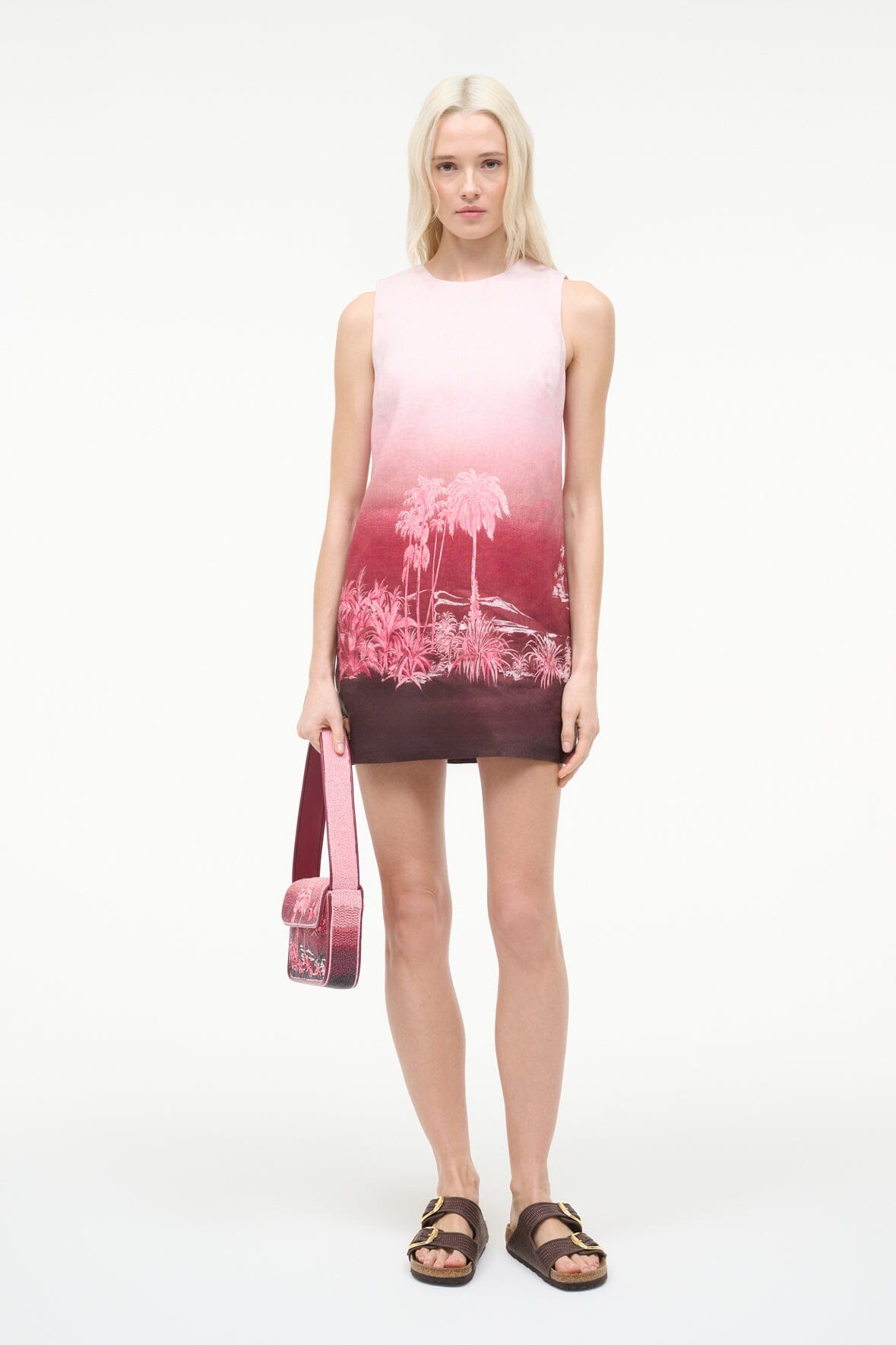 STAUD | Brea Linen Dress California Clouds