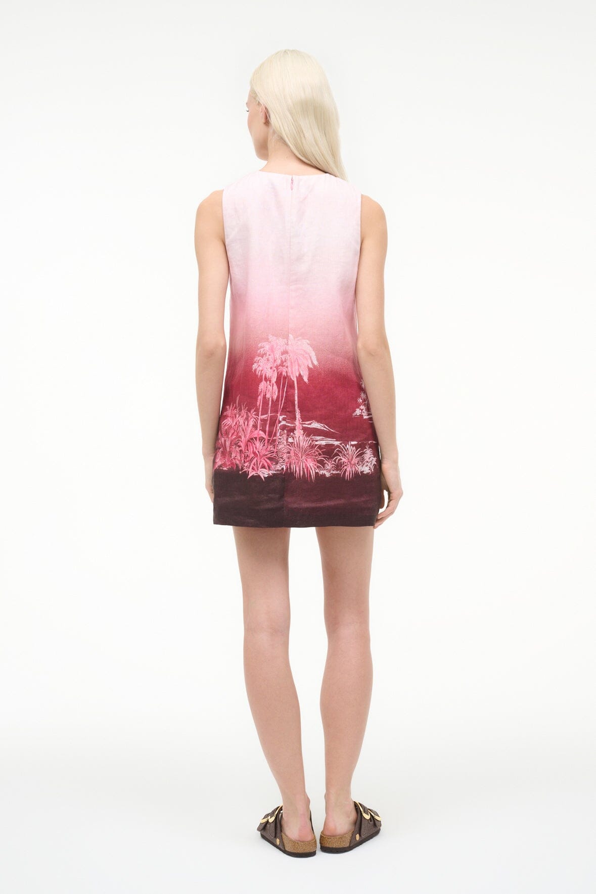 STAUD | Brea Linen Dress California Clouds