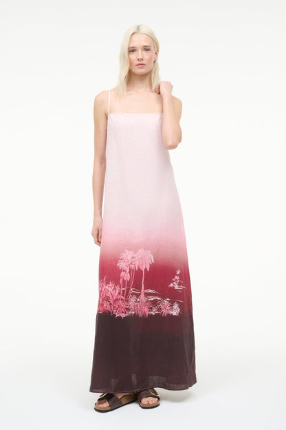 STAUD | Laura Linen Dress California Clouds