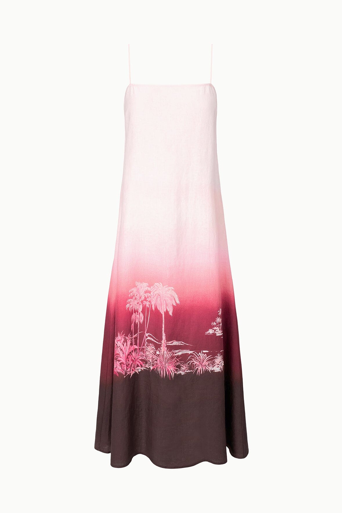STAUD | Laura Linen Dress California Clouds