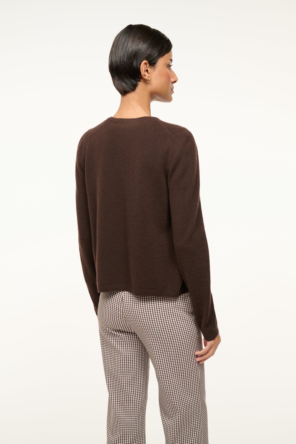 STAUD | Midnight Cashmere Cardigan Dark Chocolate