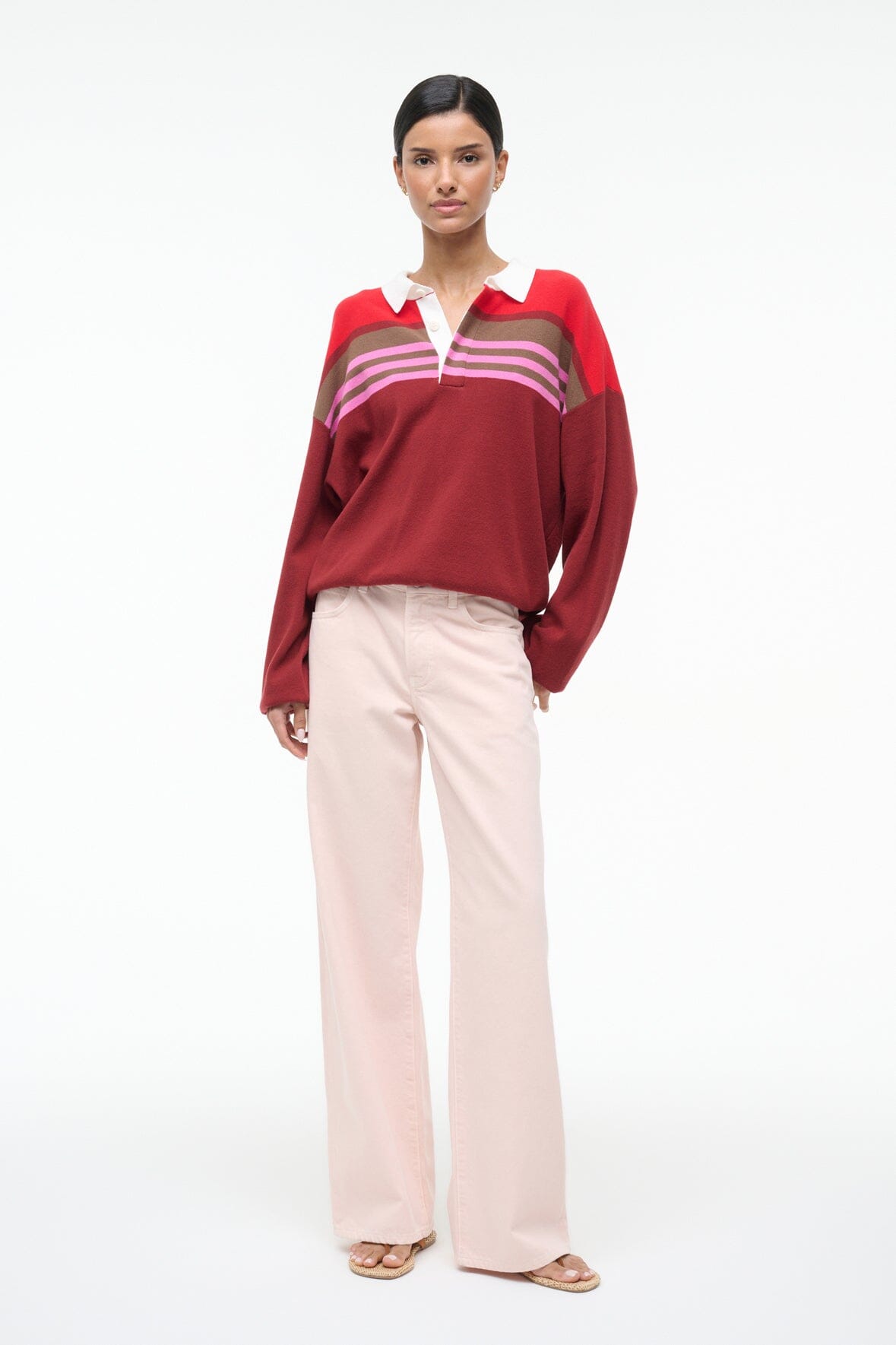STAUD | Sail Top Cardinal Multi Stripe