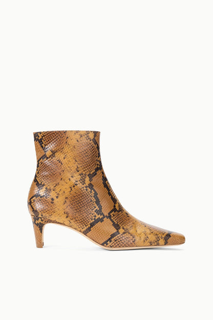 STAUD | Wally Ankle Boot Snake