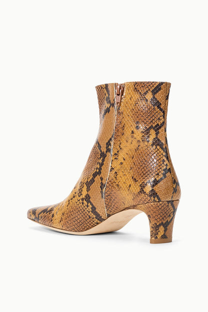 STAUD | Wally Ankle Boot Snake