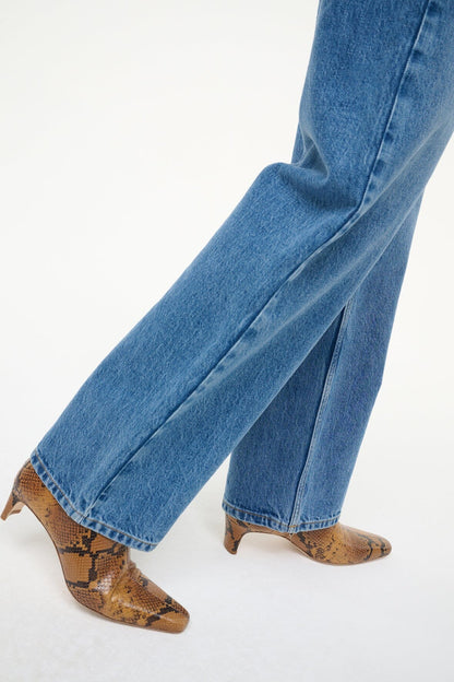 STAUD | Wally Ankle Boot Snake