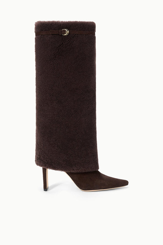 STAUD | Wally Foldover High Heel Boot Espresso