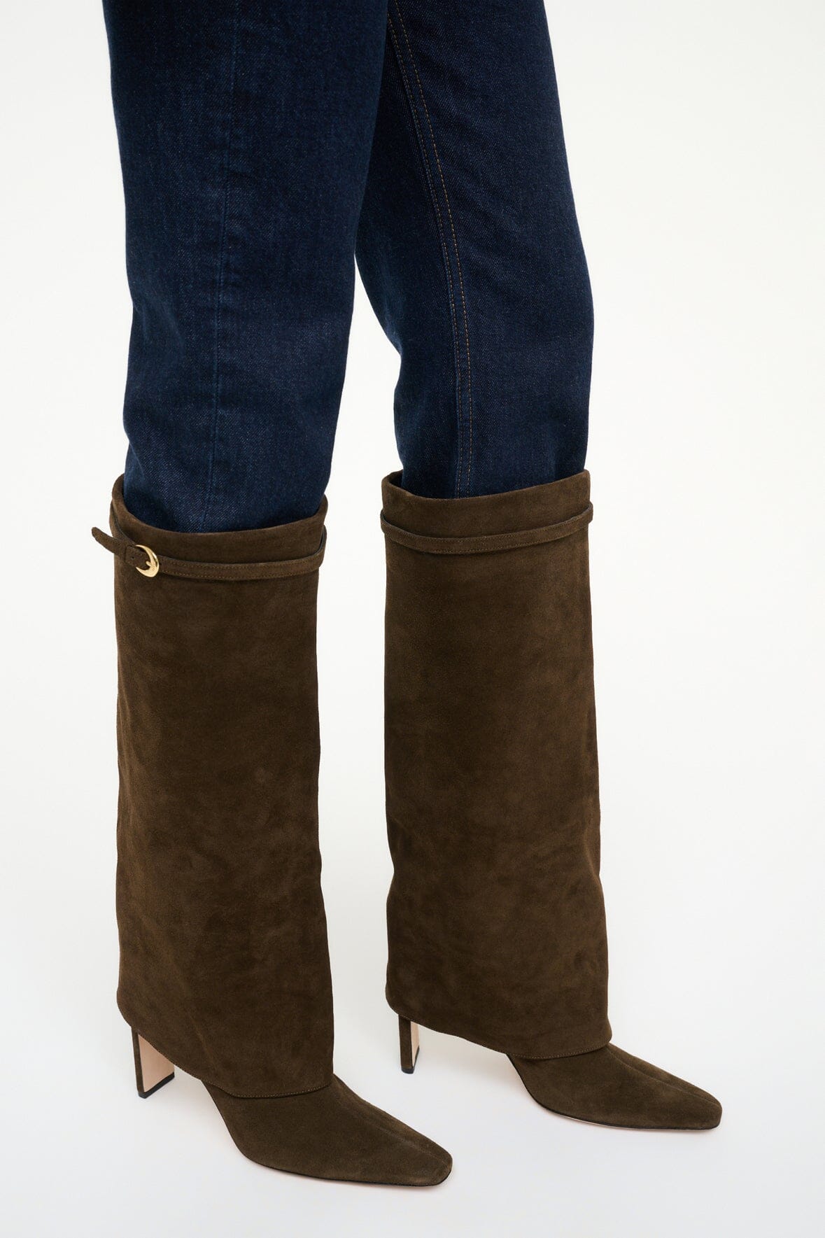 STAUD | Wally Foldover High Heel Boot Truffle