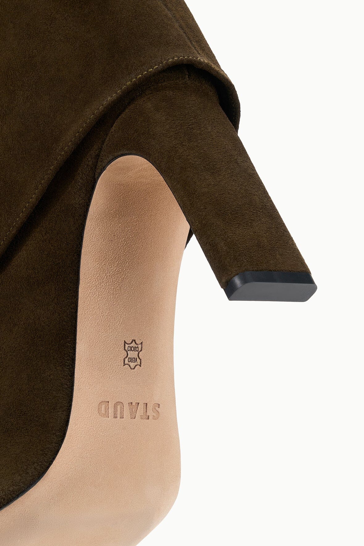 STAUD | Wally Foldover High Heel Boot Truffle