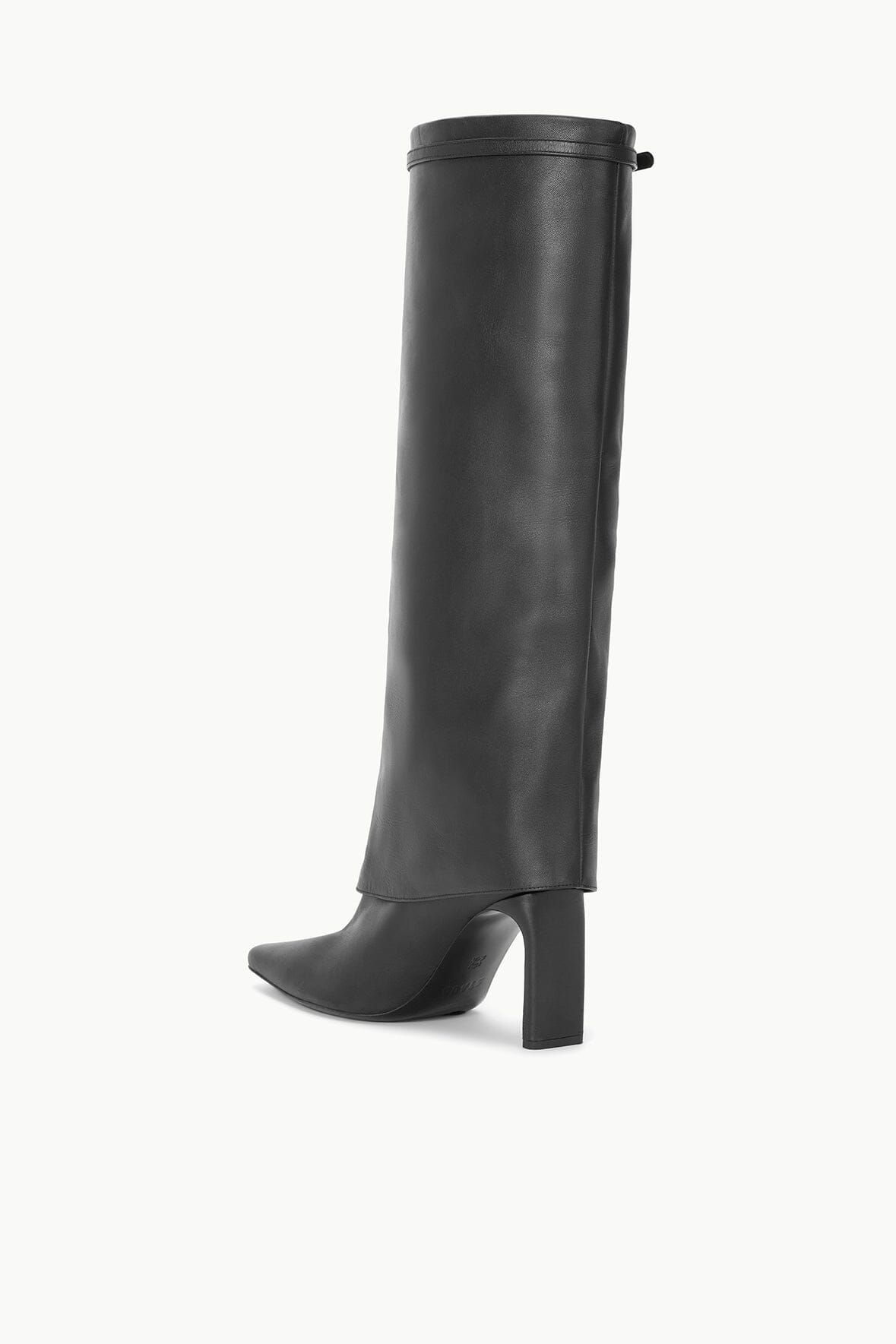 STAUD | Wally Foldover High Heel Boot Black