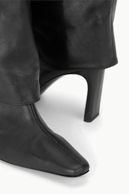 STAUD | Wally Foldover High Heel Boot Black