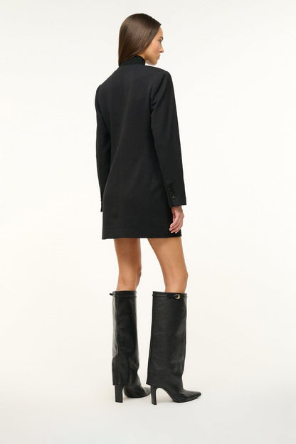 STAUD | Wally Foldover High Heel Boot Black