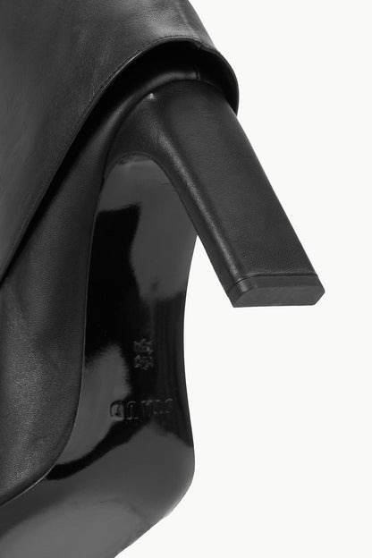 STAUD | Wally Foldover High Heel Boot Black
