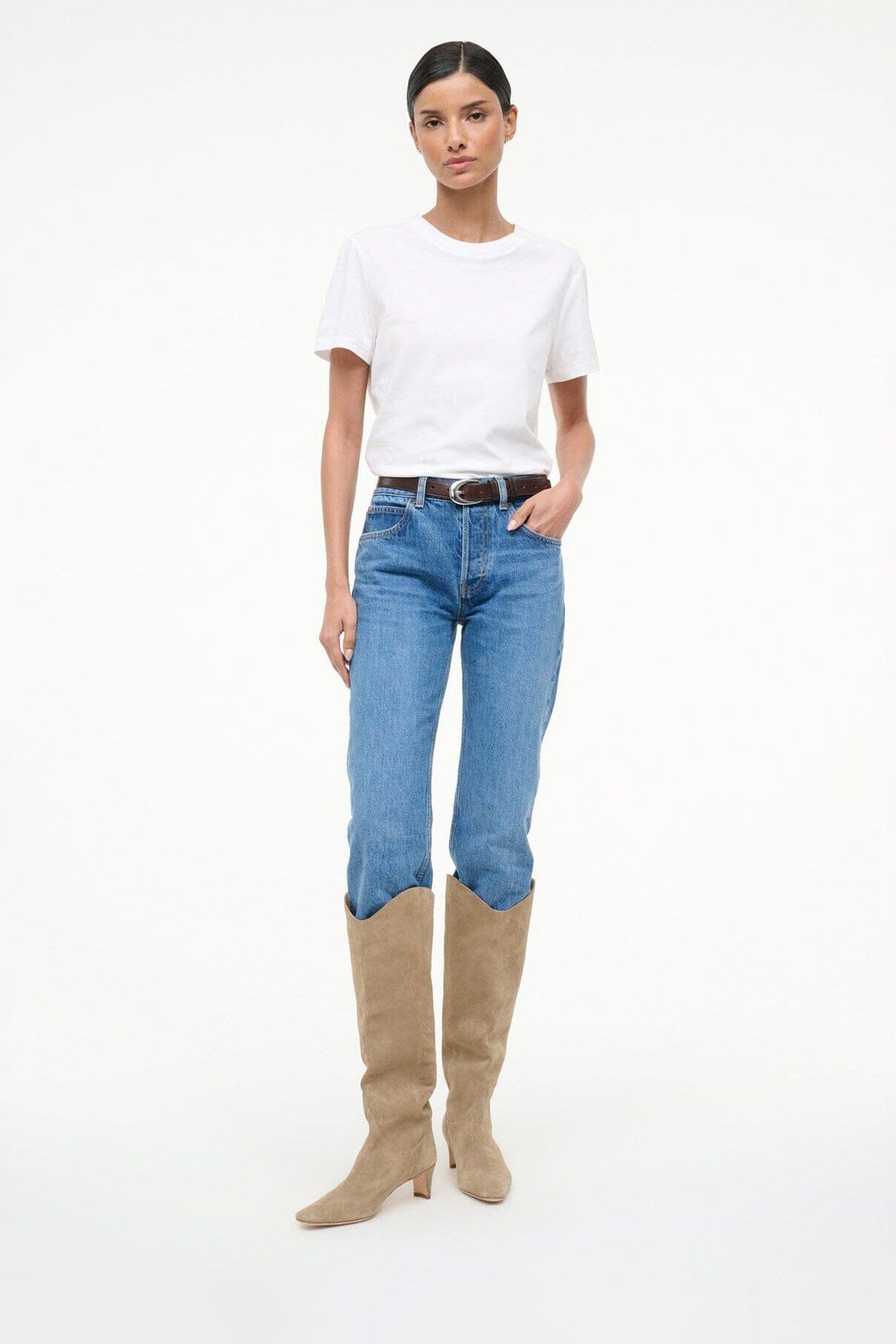 STAUD | Western Wally Boot Dune