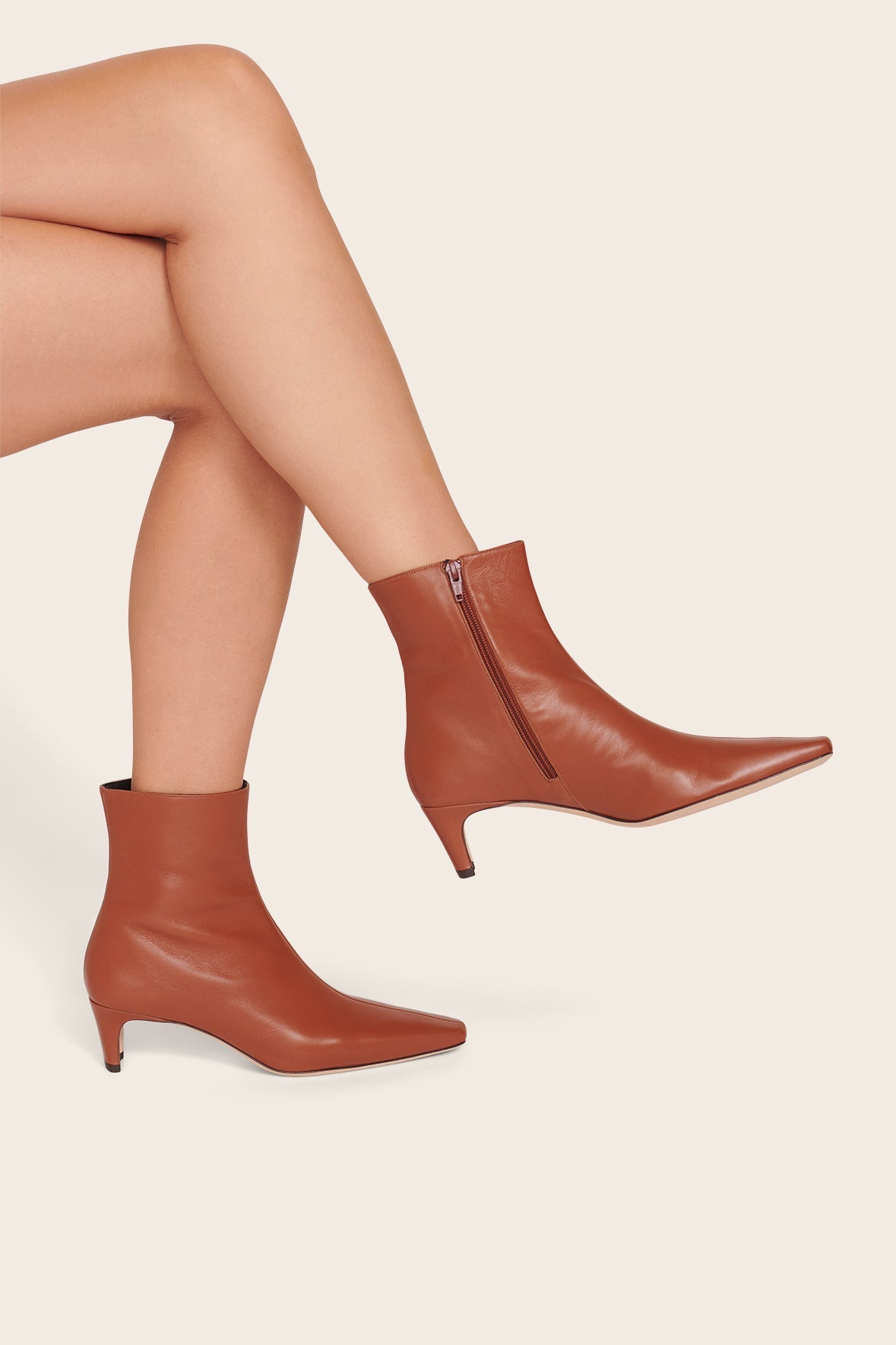 STAUD | Wally Ankle Boot Tan