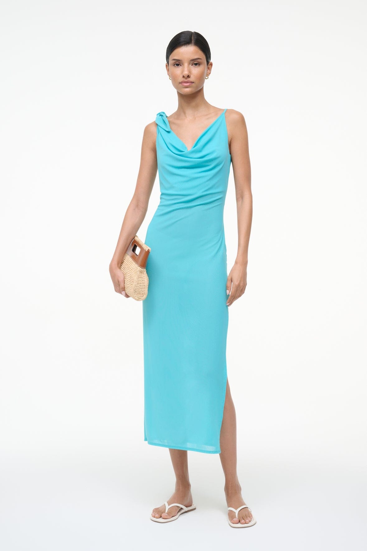 STAUD | Vienna Dress Teal