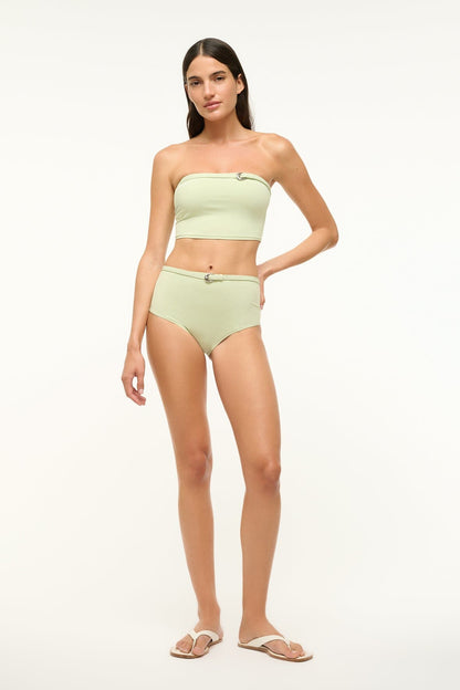 STAUD | Belted Wailea Bikini Bottom Pale Jade
