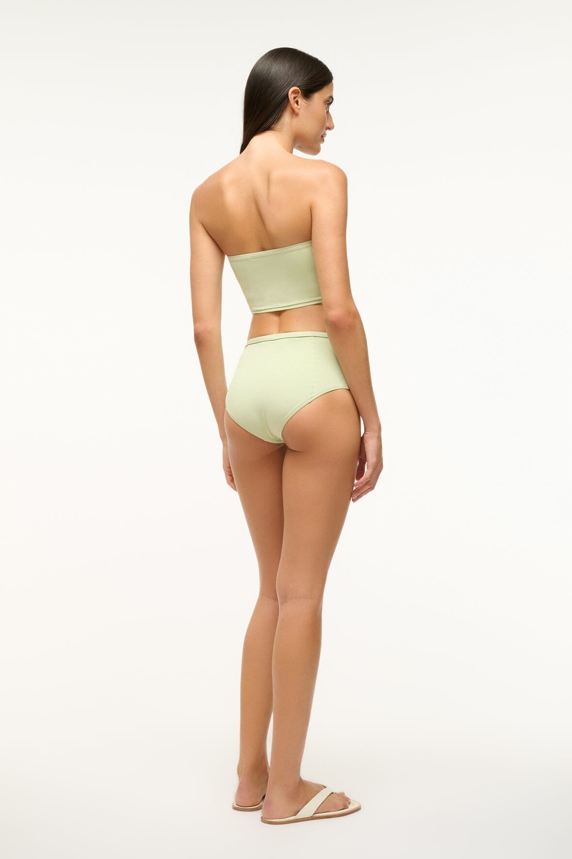 STAUD | Belted Wailea Bikini Bottom Pale Jade