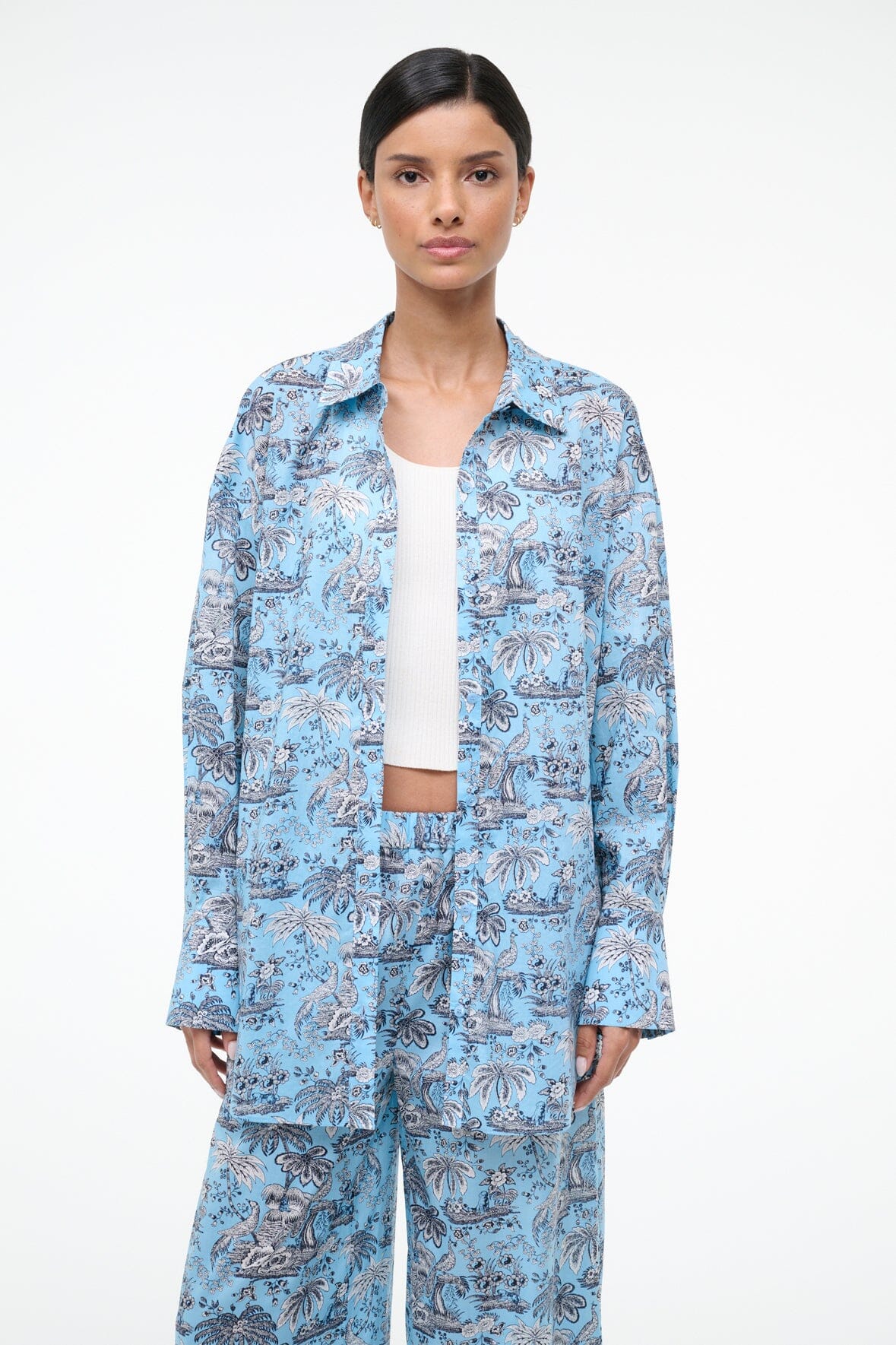 STAUD | Sandbar Top Sky Toile