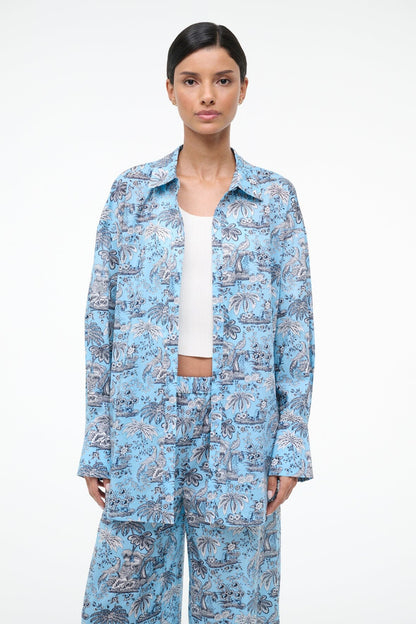STAUD | Sandbar Top Sky Toile