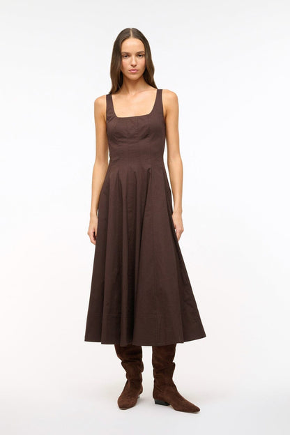 STAUD | Wells Dress Earth 1