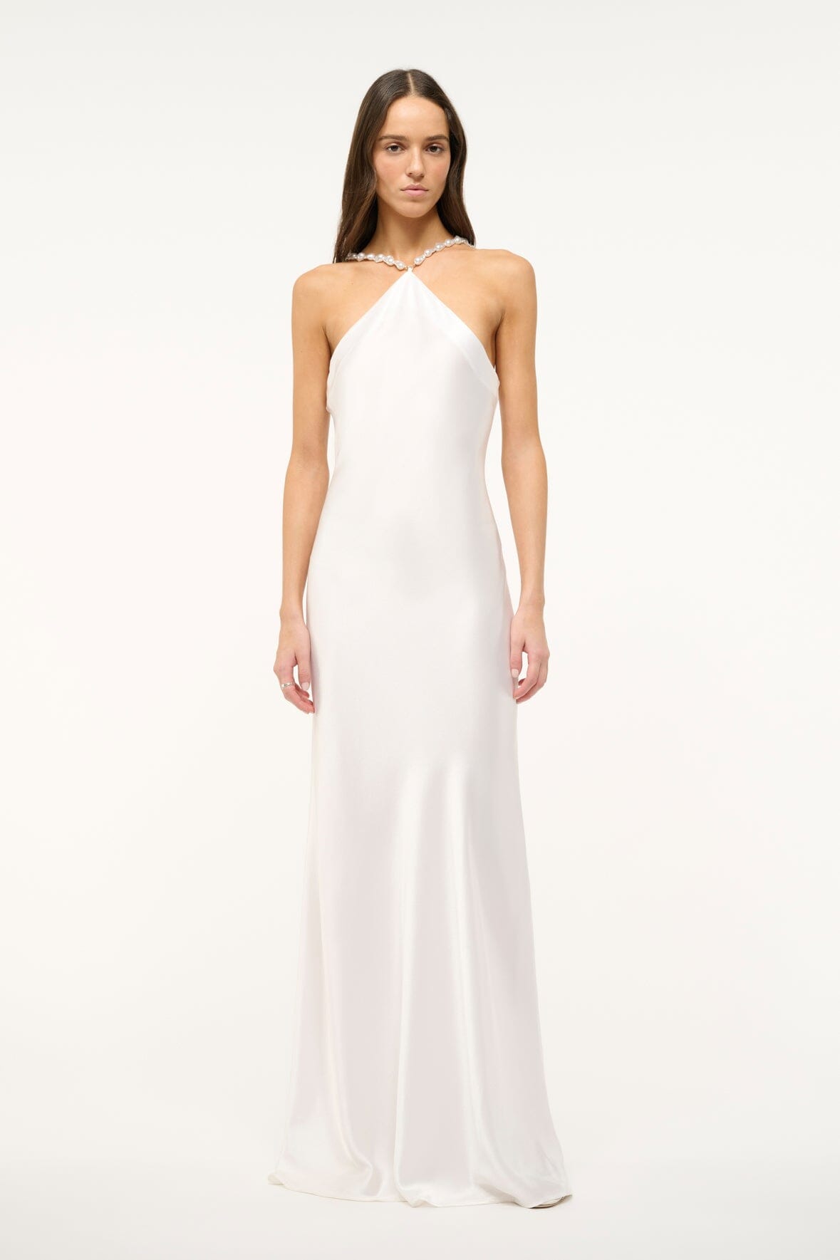 STAUD | Cadence Dress Pearl 1