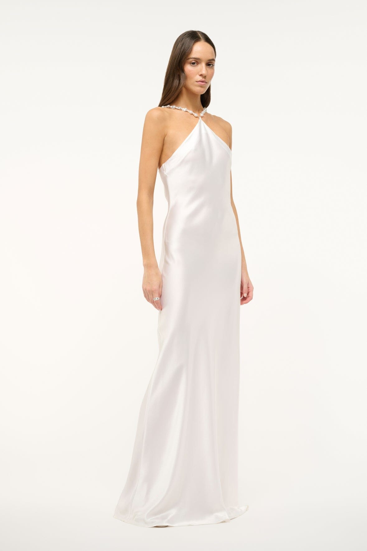 STAUD | Cadence Dress Pearl 1