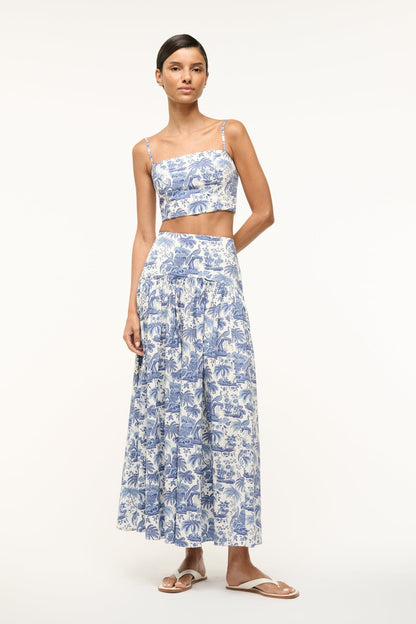 STAUD | Federico Tank Blue Toile