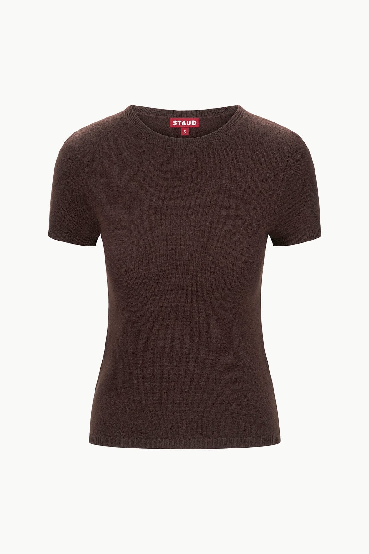 STAUD | Easy Cashmere Tee Dark Chocolate