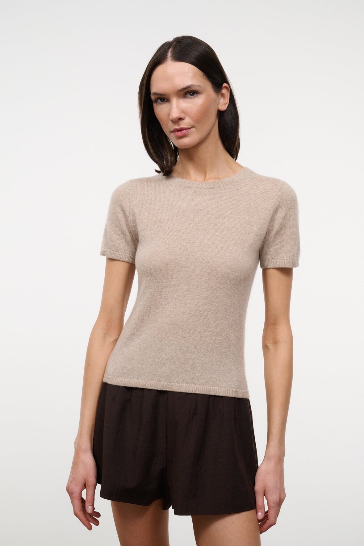 STAUD | Easy Cashmere Tee Stone
