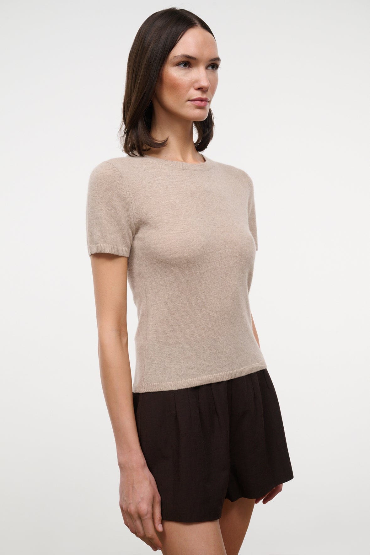 STAUD | Easy Cashmere Tee Stone