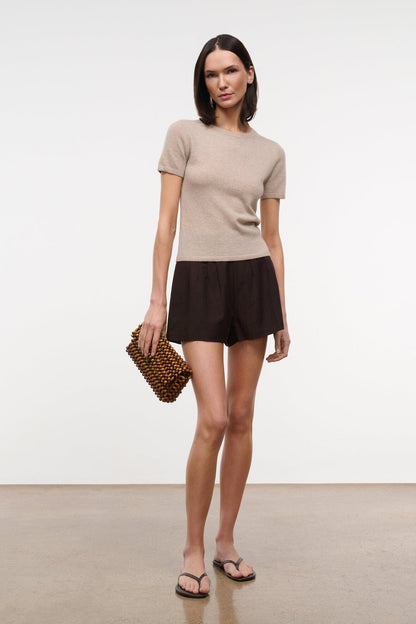STAUD | Easy Cashmere Tee Stone
