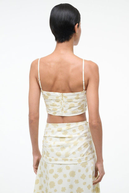 STAUD | Lorenzo Top Meringue Ditsy