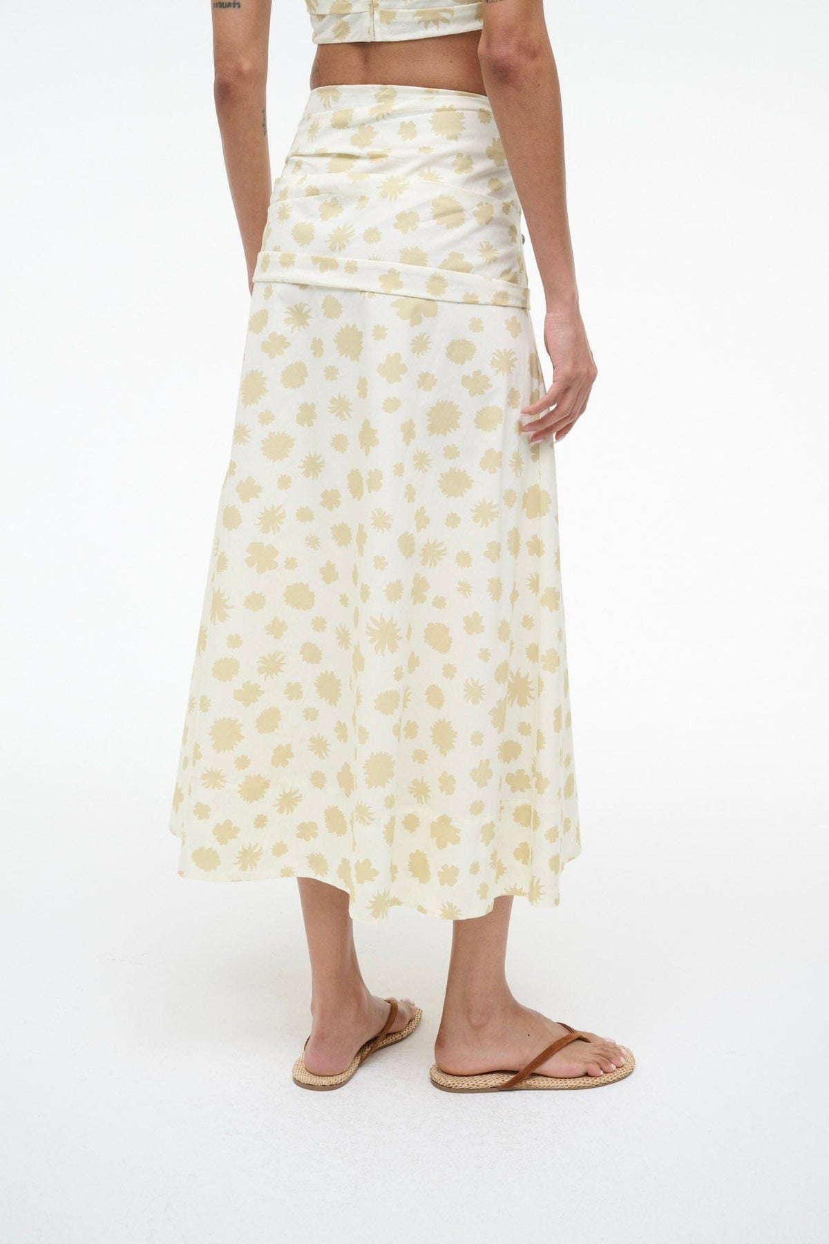 STAUD | Sol Skirt Meringue Ditsy
