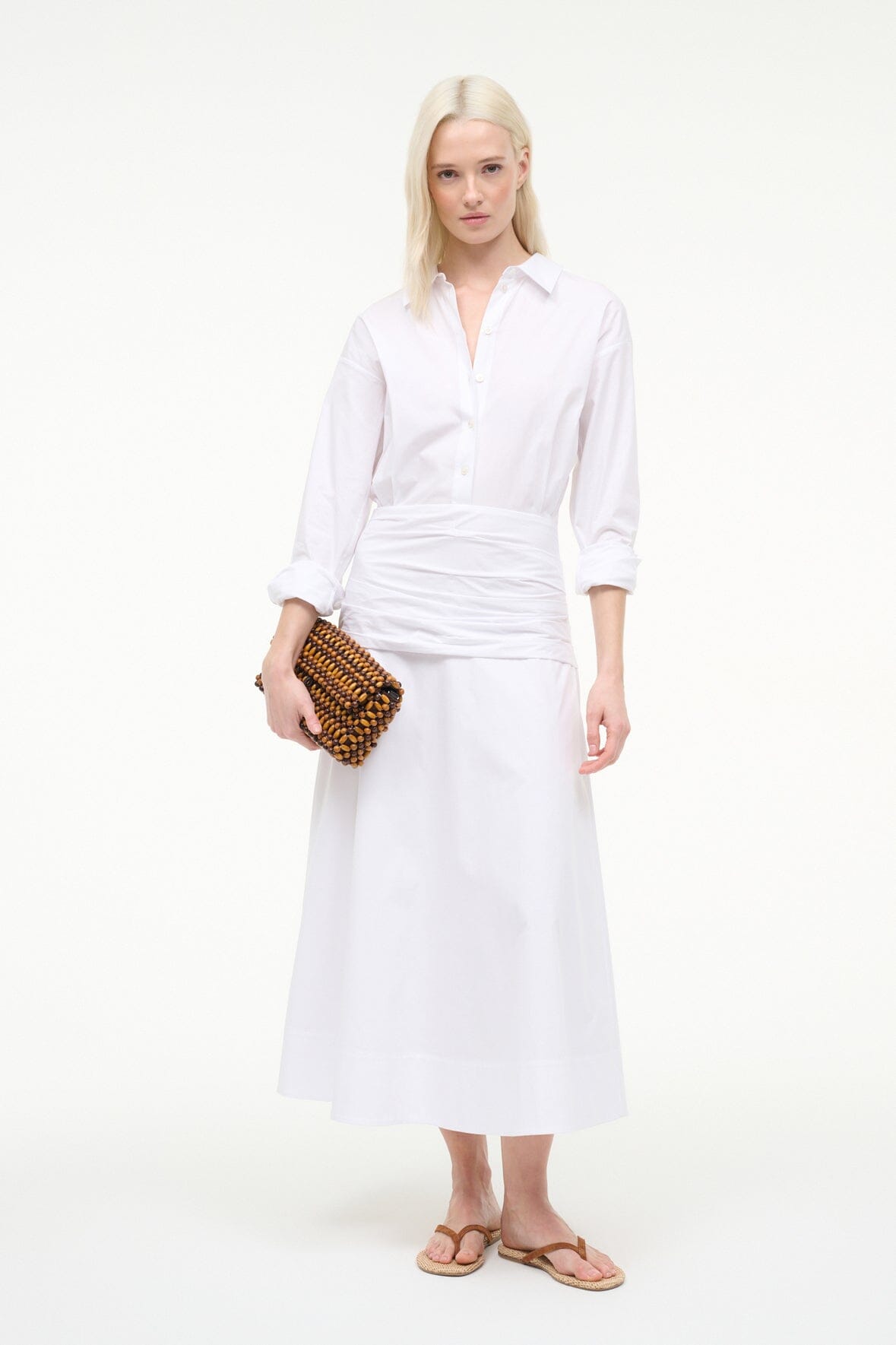 STAUD | Indya Dress White