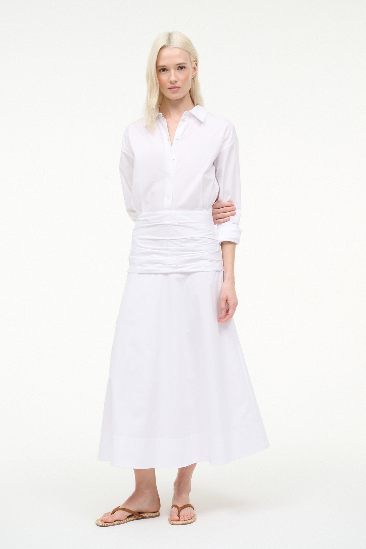 STAUD | Indya Dress White
