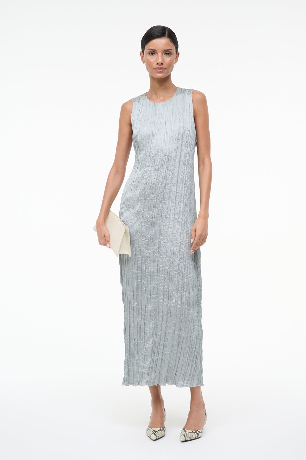 STAUD | Mizu Dress Silver Sage