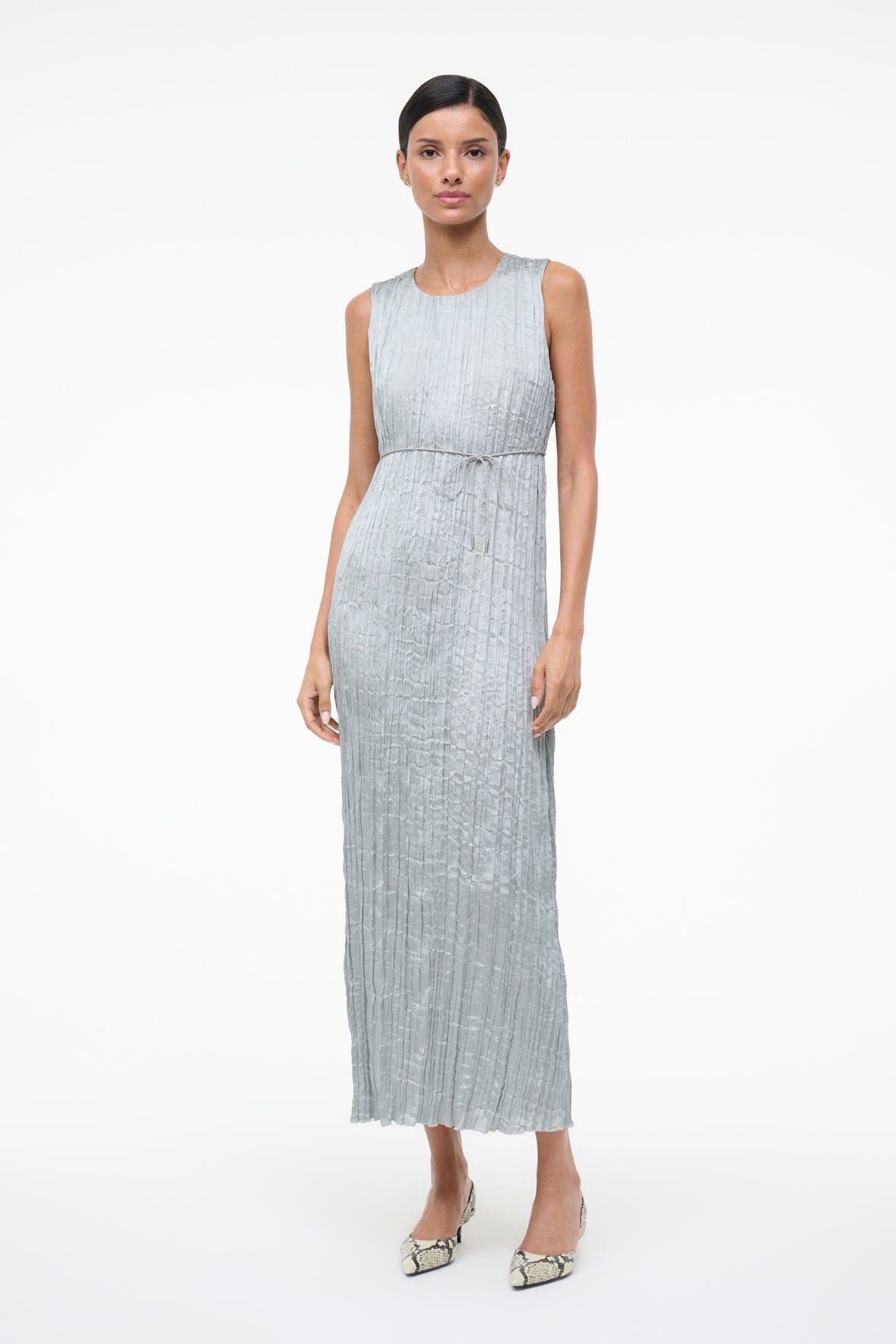 STAUD | Mizu Dress Silver Sage