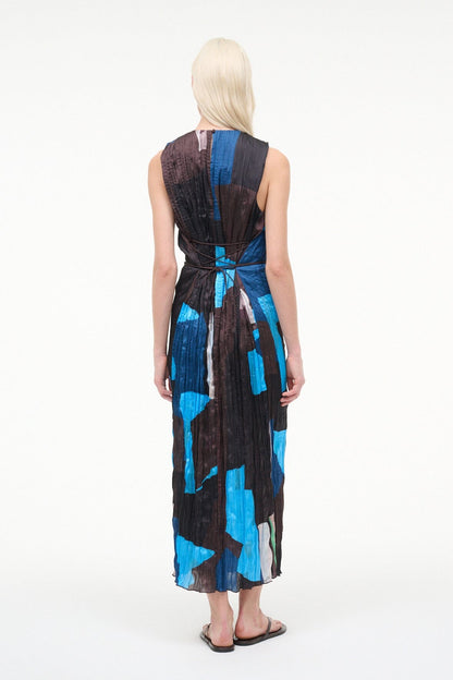 STAUD | Mizu Dress Blue Prism