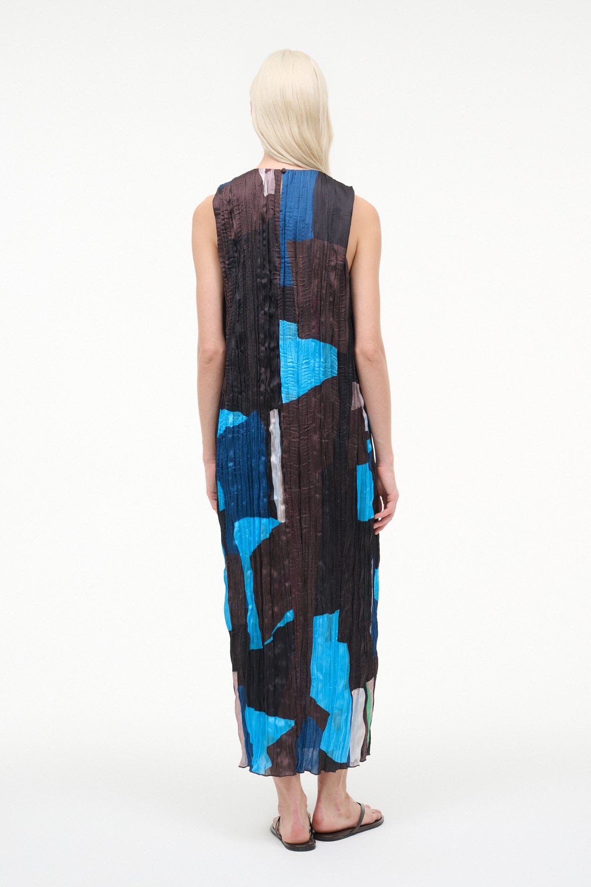 STAUD | Mizu Dress Blue Prism