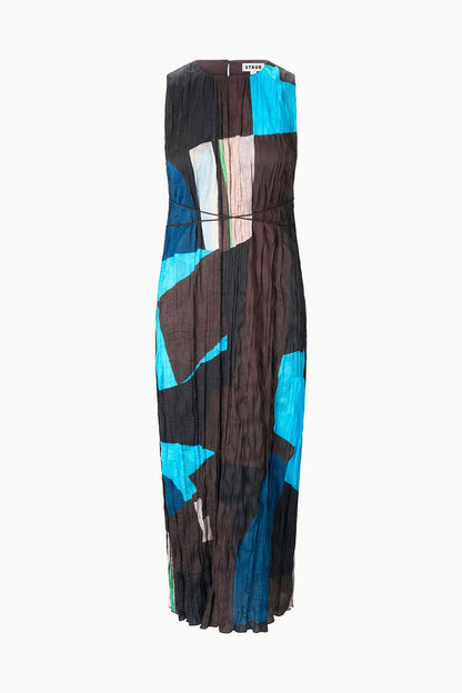 STAUD | Mizu Dress Blue Prism