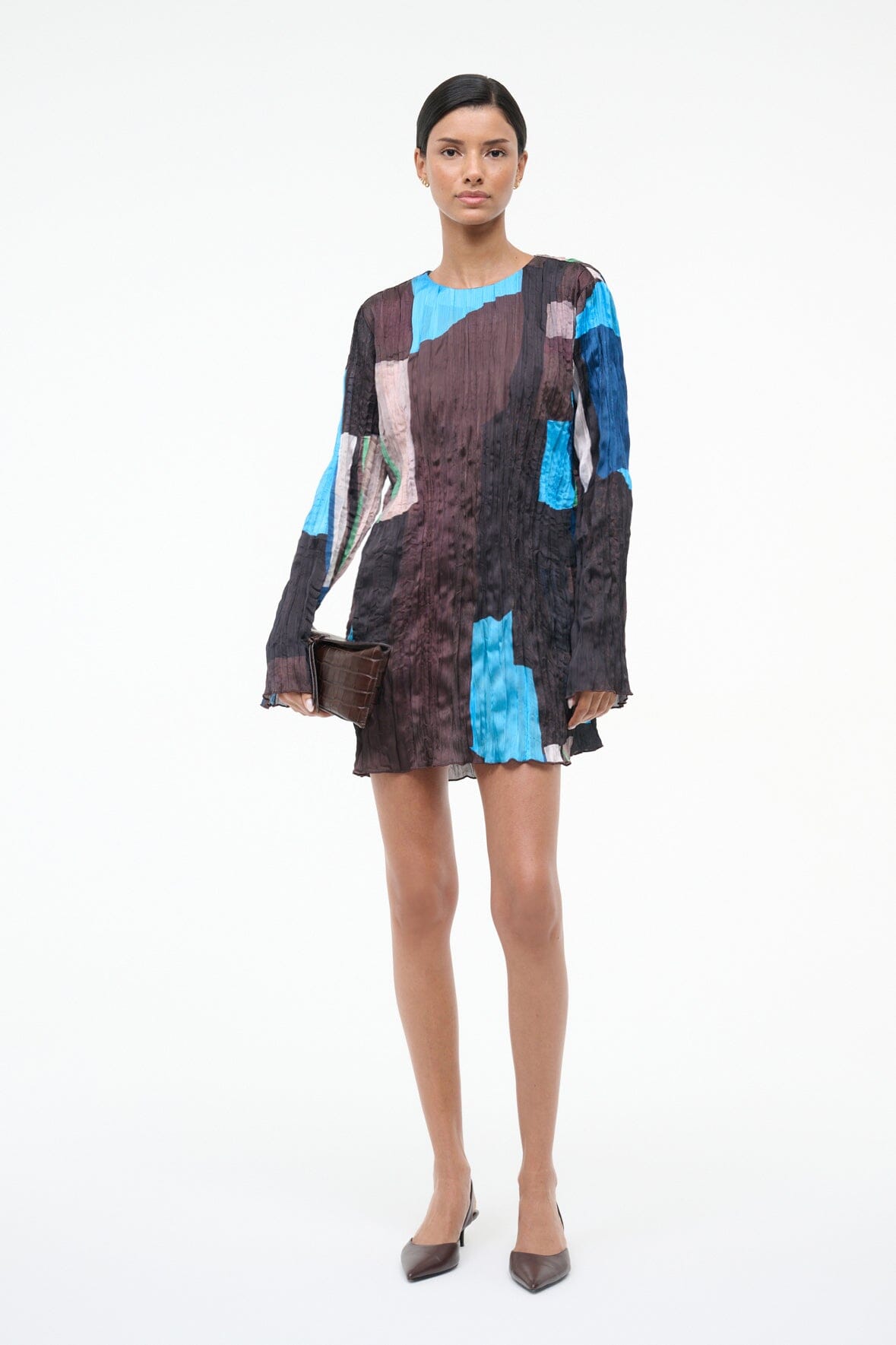 STAUD | Kona Dress Blue Prism