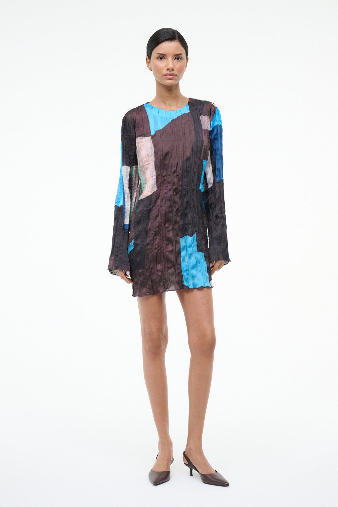 STAUD | Kona Dress Blue Prism