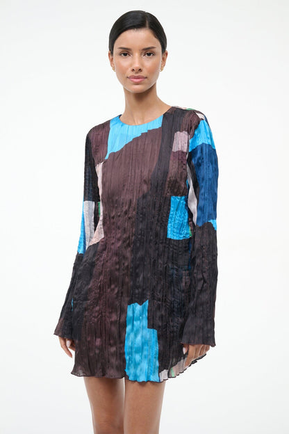 STAUD | Kona Dress Blue Prism